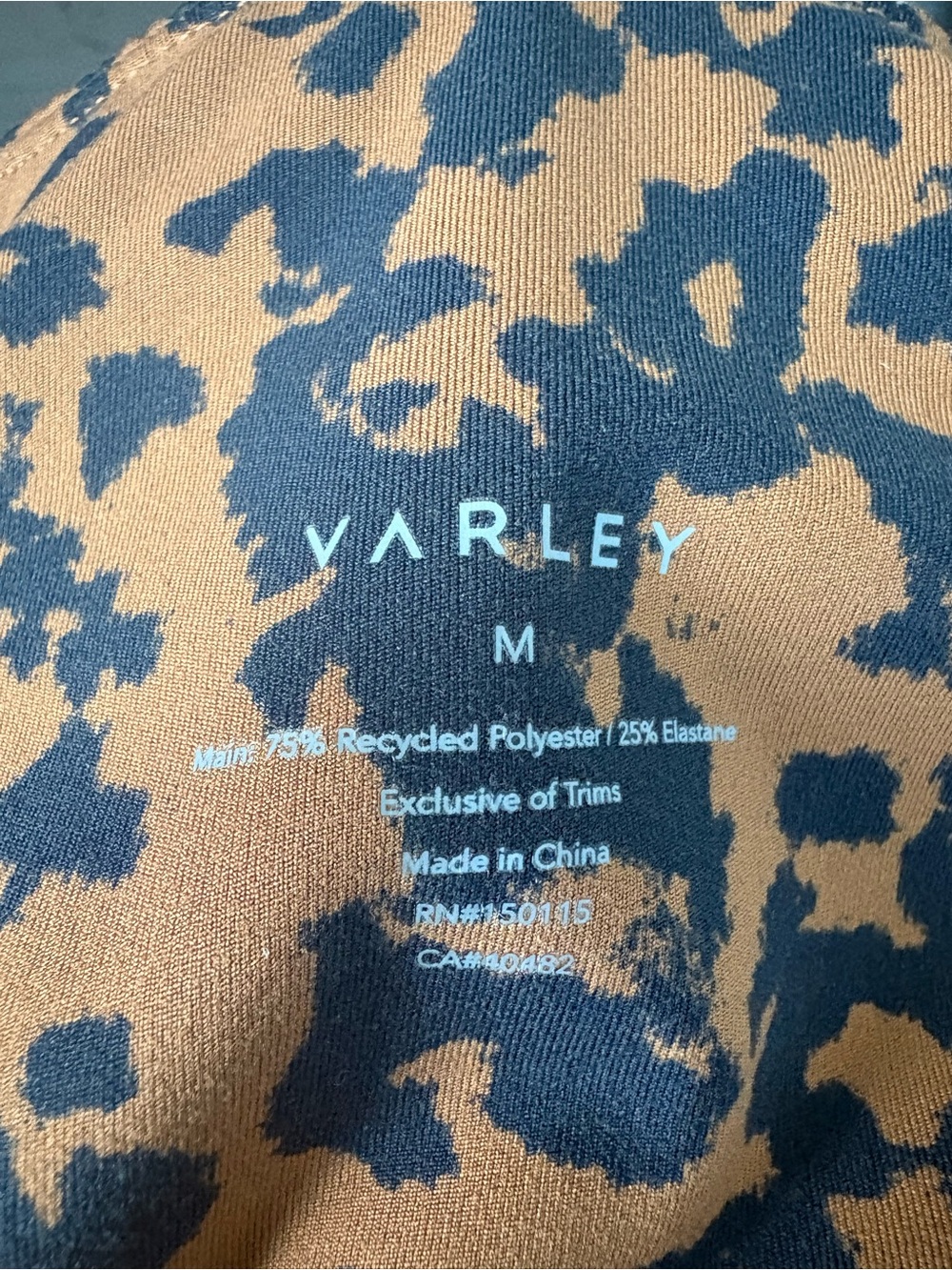 VARLEY High Rise Leggings Size Medium Animal Print Athleisure - Picture 10 of 10